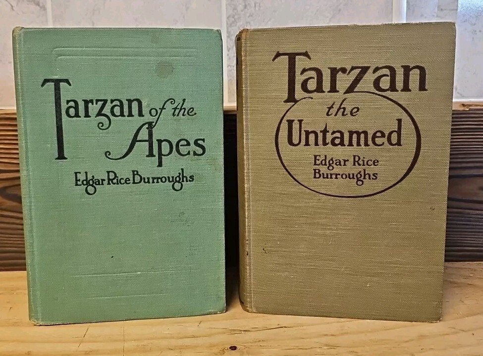 Antique Tarzan of the Apes and Tarzan The UntamedEdgar Rice Burroughs 1914,1920