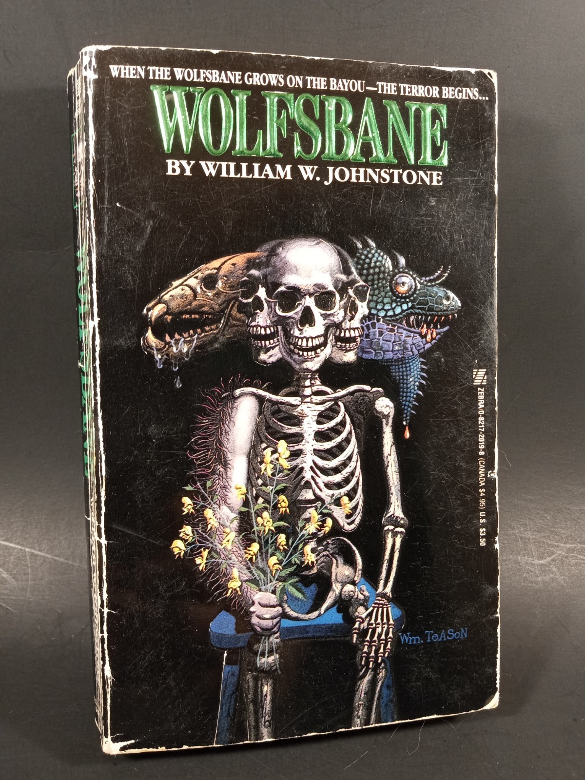 Wolfsbane William Johnstone Vtg Paperback 1987 Second Printing Zebra Horror