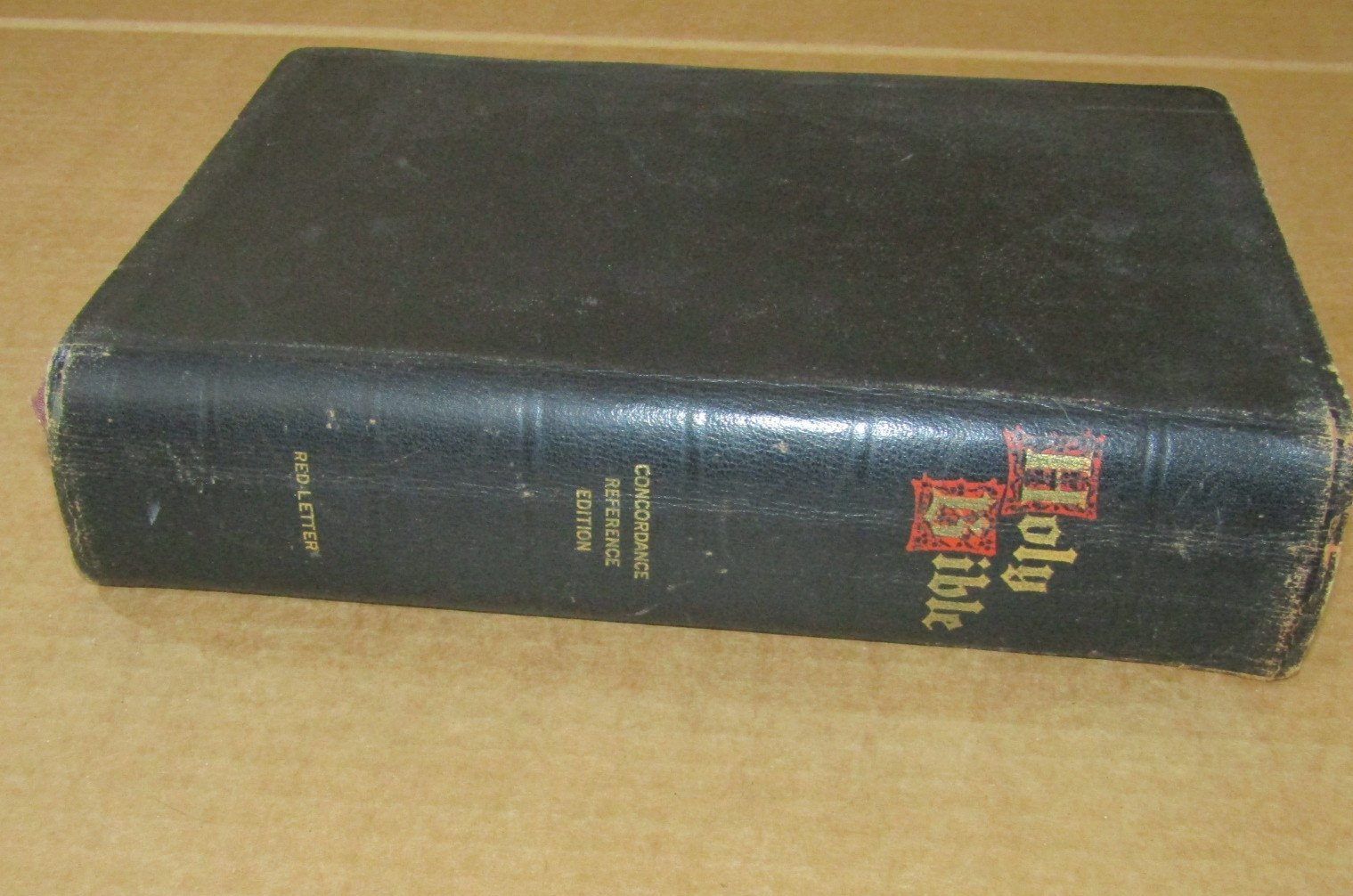 Holy Bible Concordance Reference Edition Red Letter Sears Roebuck 1944