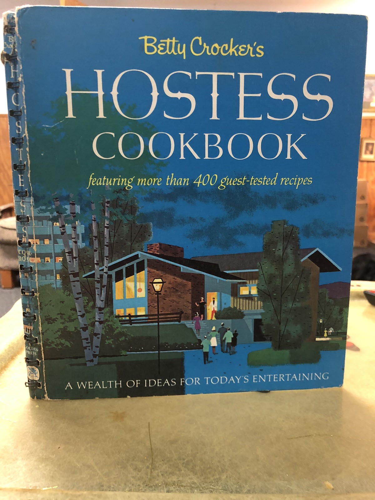 Betty Crocker Hostess Cookbook 1967 1st Ed/2nd Print Spiral Bound