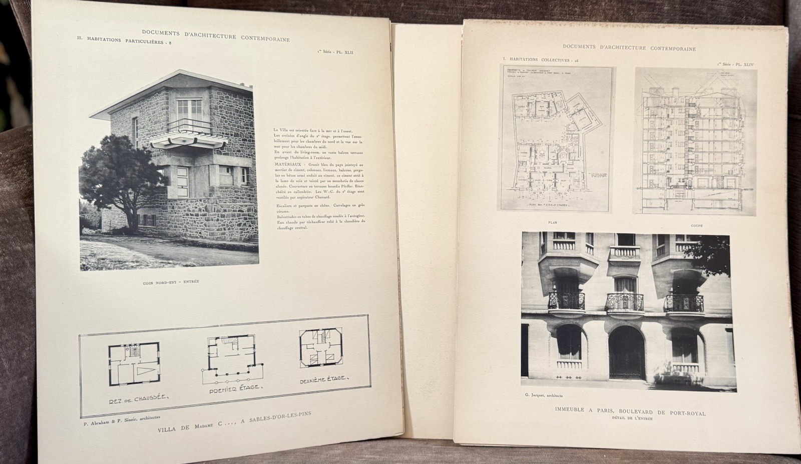 Leon Azema Documents D’Architecture Contemporaine 1927 Full Set Paris A.Vincent