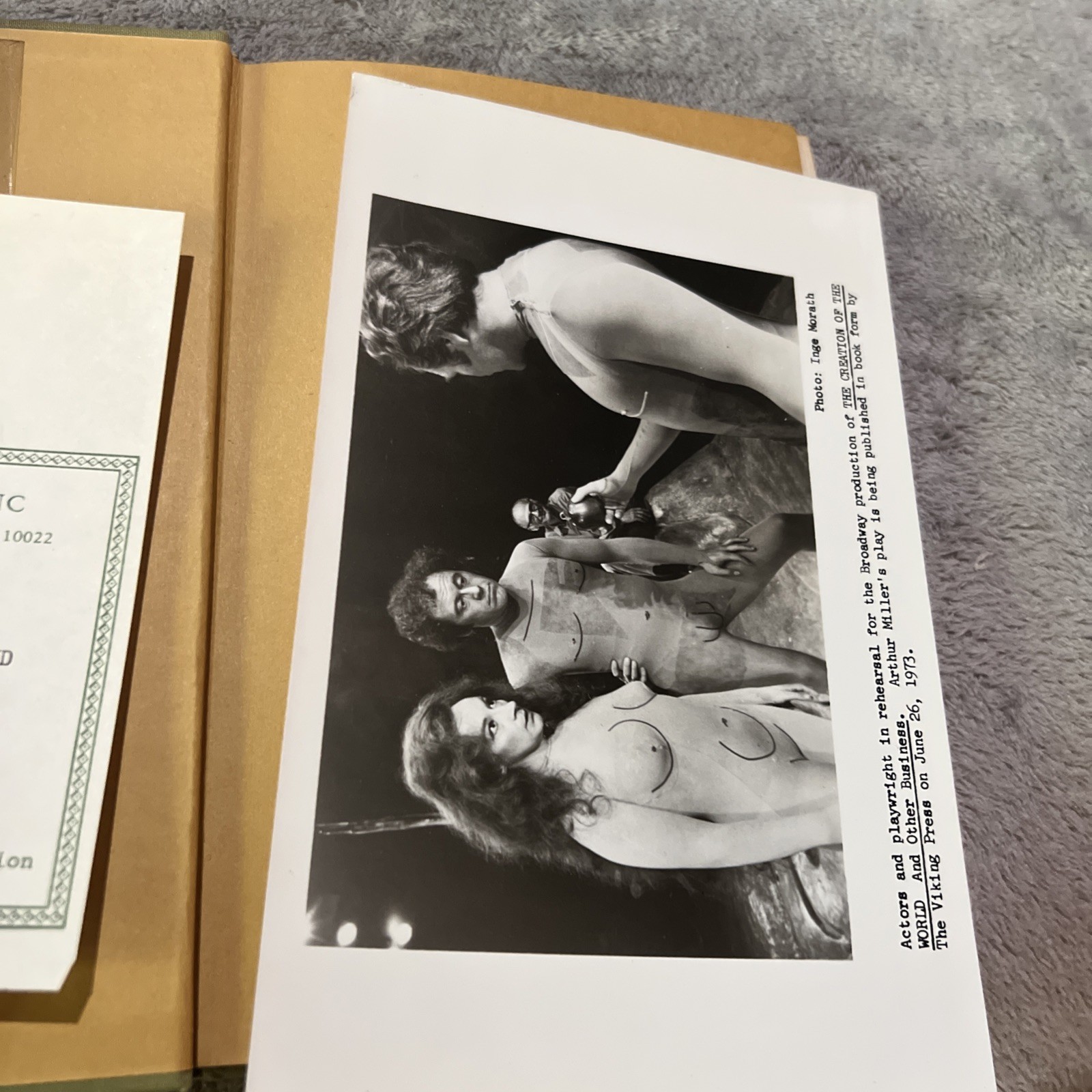 The Creation of World & Other Business Arthur Miller | 1st Edition 1973 Proof