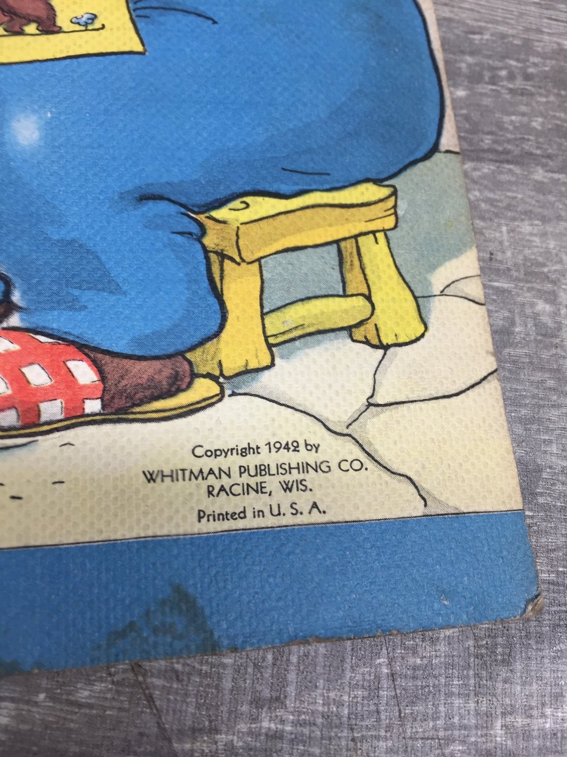 The THREE BEARS Whitman Publishing 1949 Vintage Children’s Book Illustrated