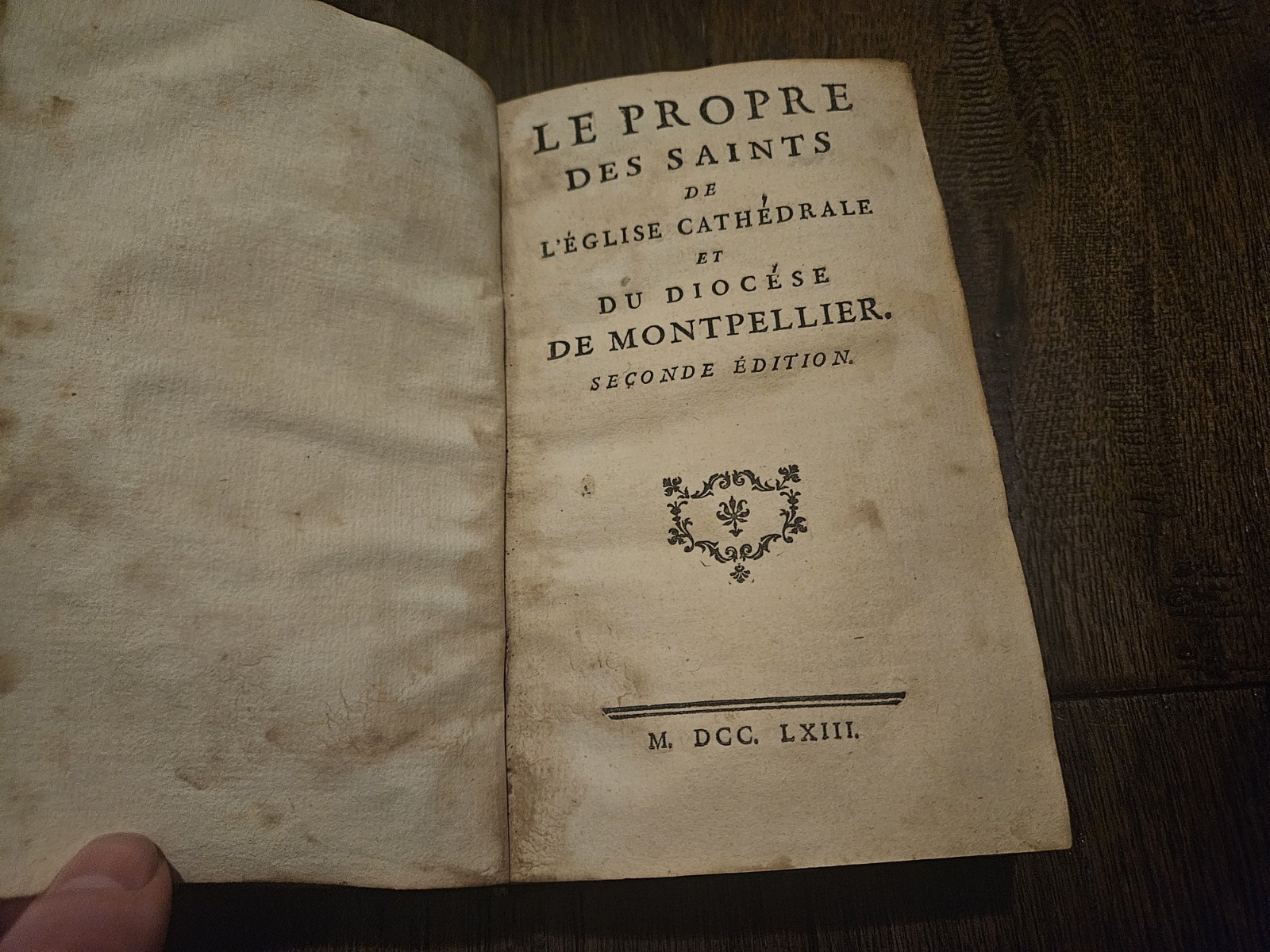 Rare Antique Book French Religious History 1700s Le Propre De Saints 2nd Edition