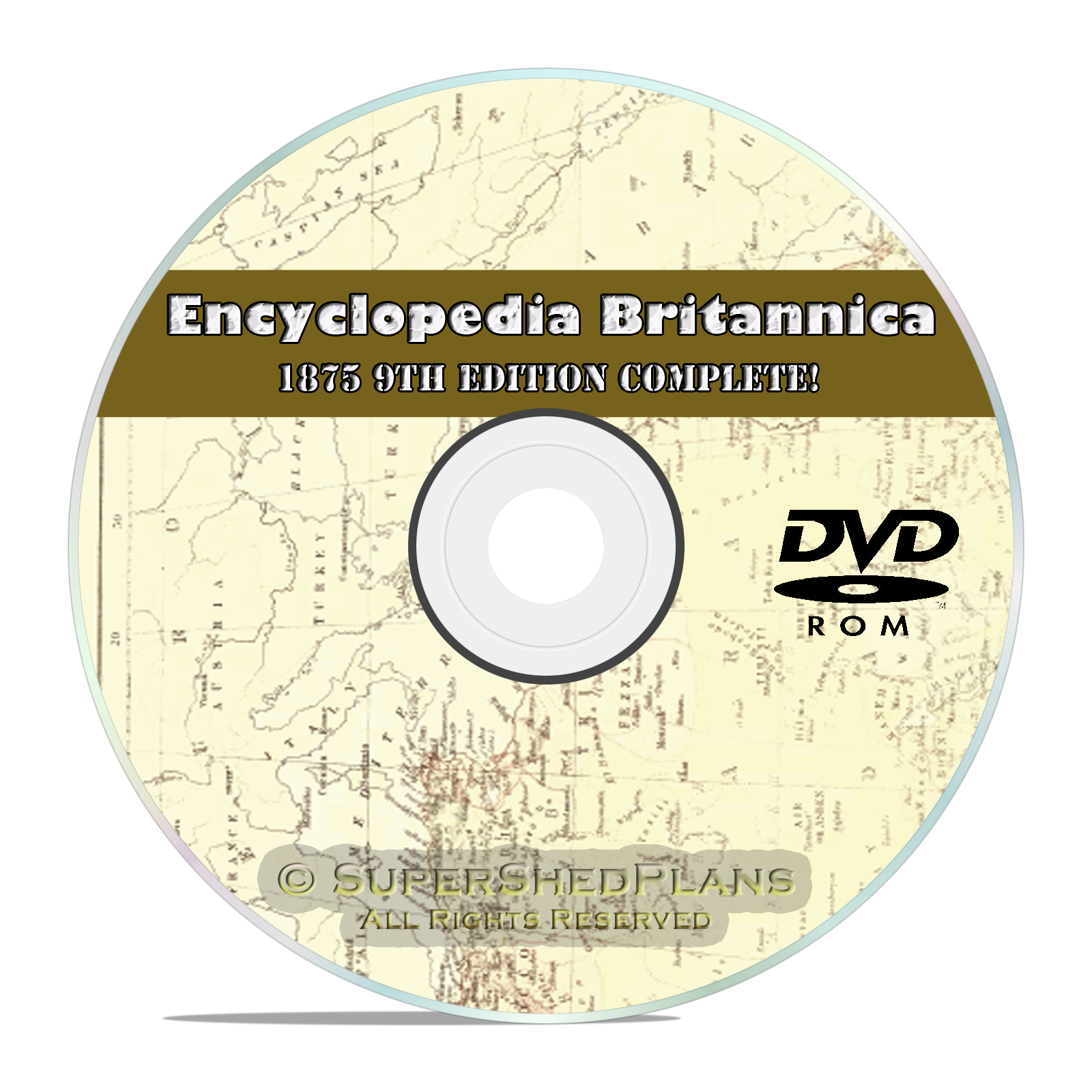 1875, 9th Edition Encyclopedia Britannica, Vintage Rare Encyclopedia on DVD!