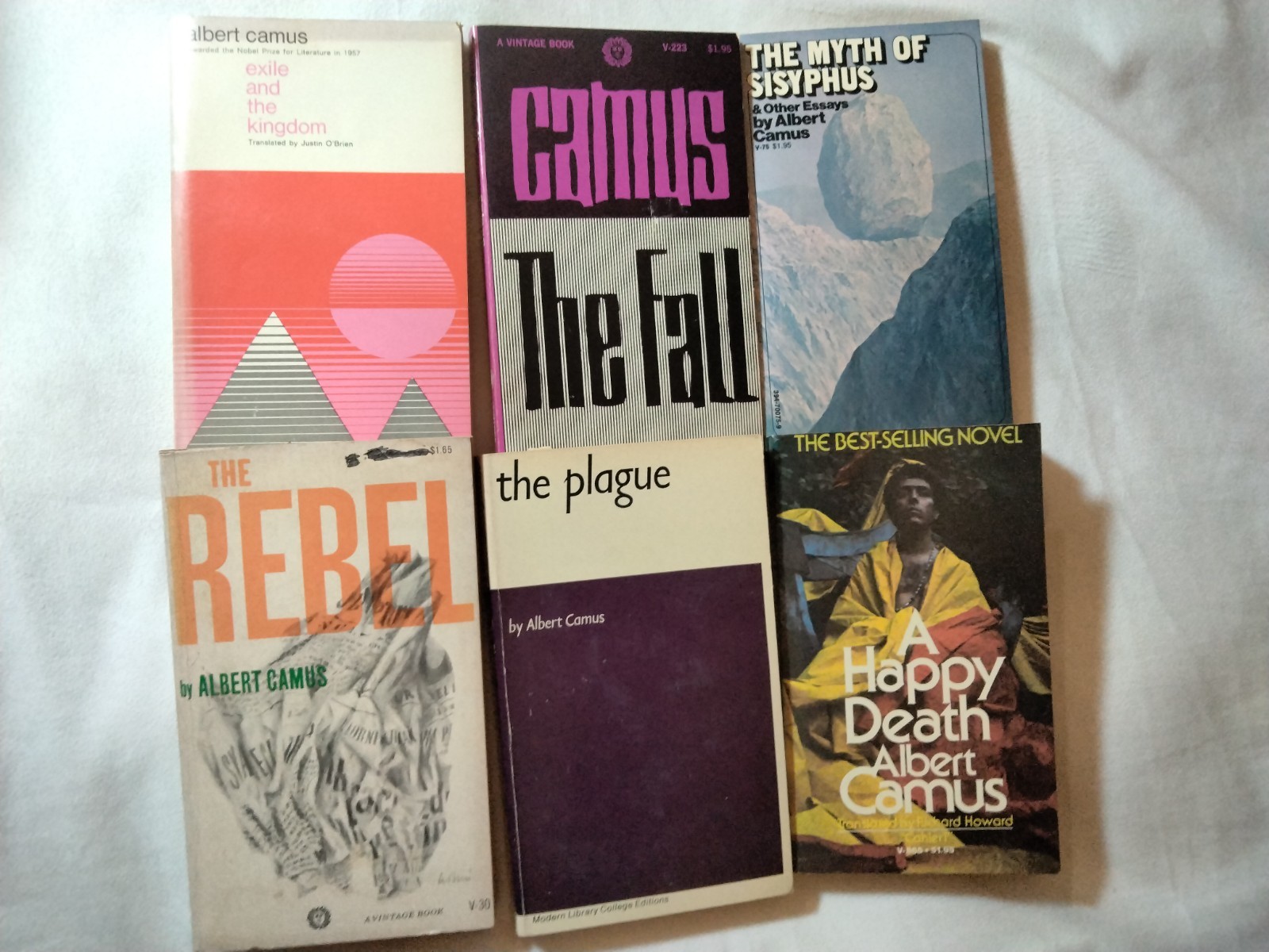 Vintage Albert Camus Paperback LOT