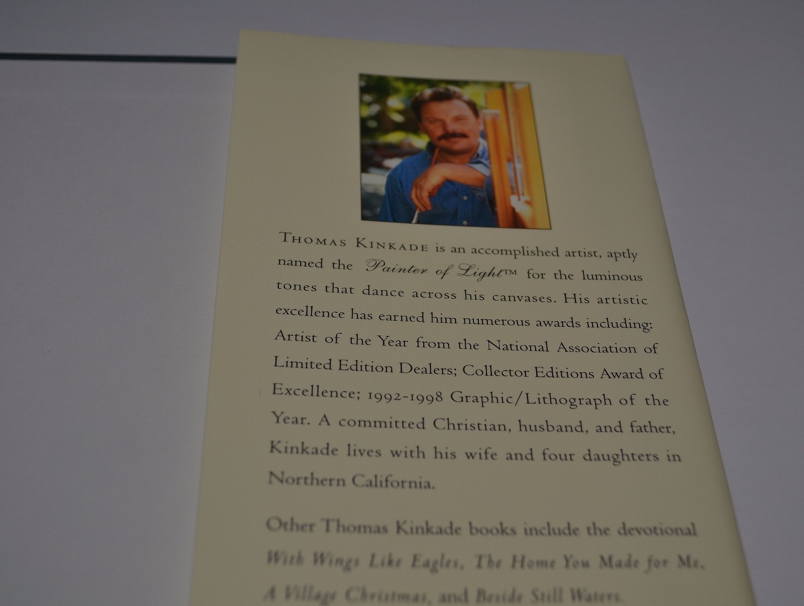 Thomas Kinkade GARDEN of FRIENDSHIP Hardcover Signed Book & Artwork