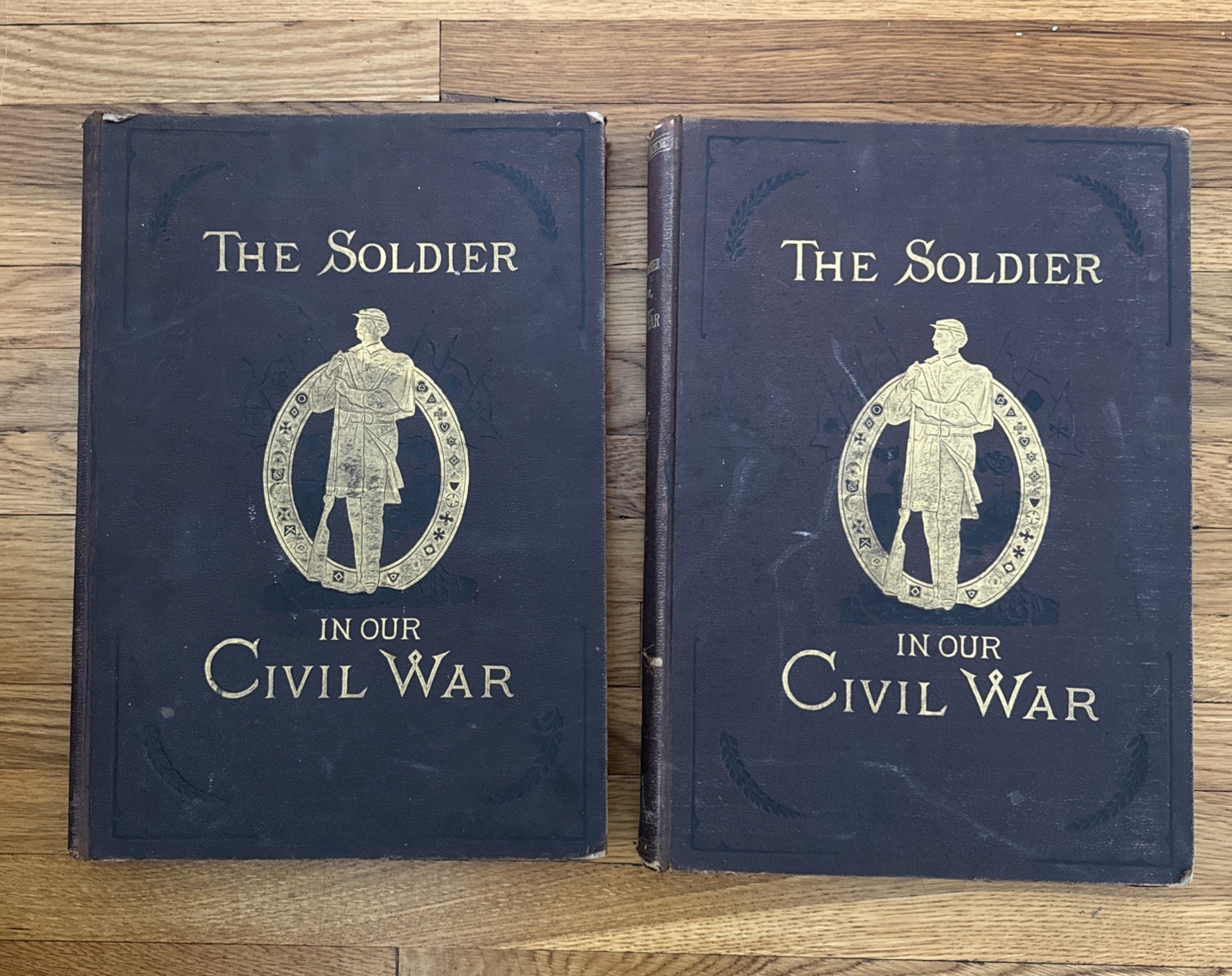 THE SOLDIER IN OUR CIVIL WAR, 2 Volume Book Set – 1890 – Antique Engravings