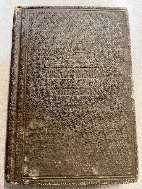 STUDENT’S POCKET MEDICAL LEXICON by Elias Longley, 1883 edition, GOOD condition
