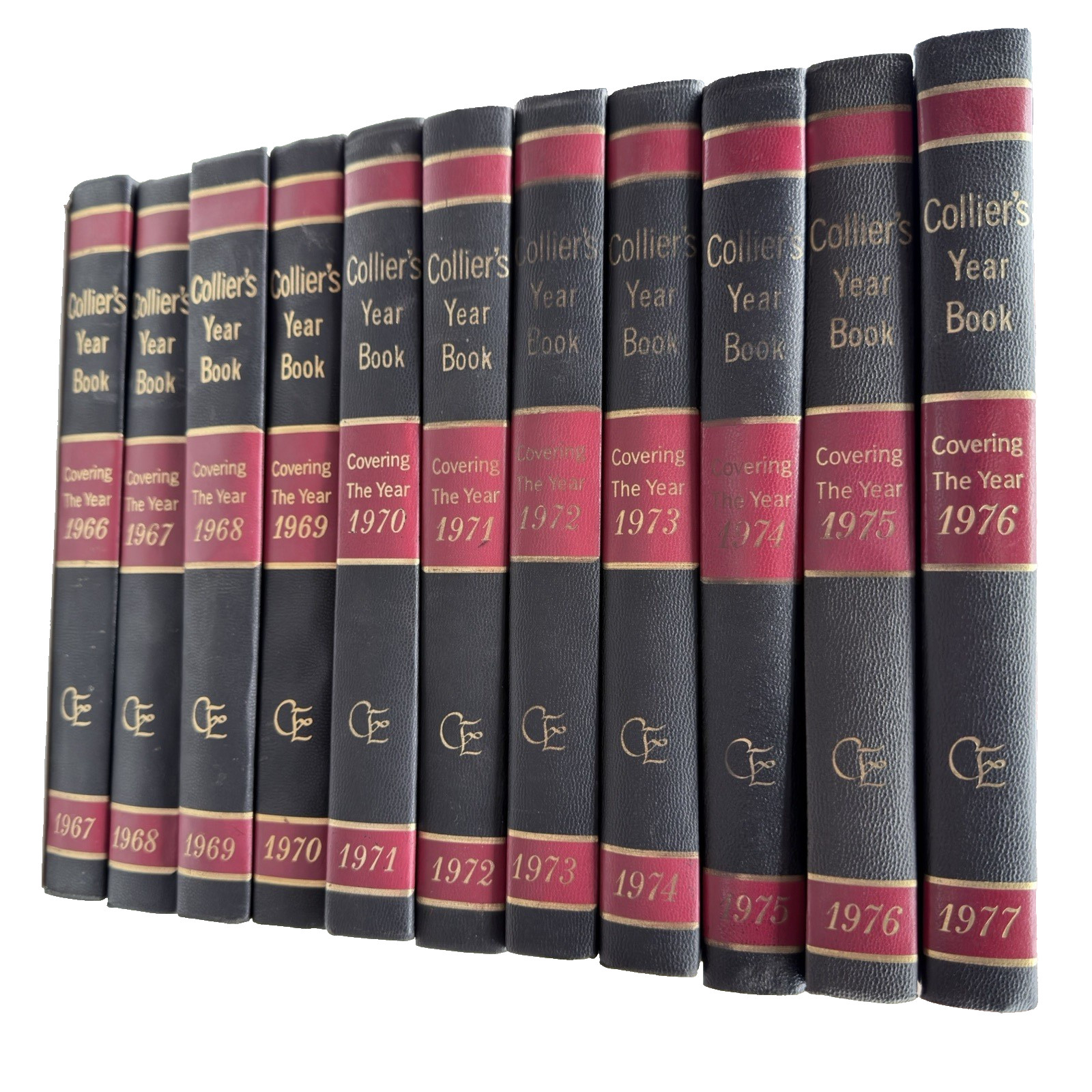 1950s Collier’s Encyclopedia Full Set Of 20, Plus Set Of 21 Yearbooks 1967-1987