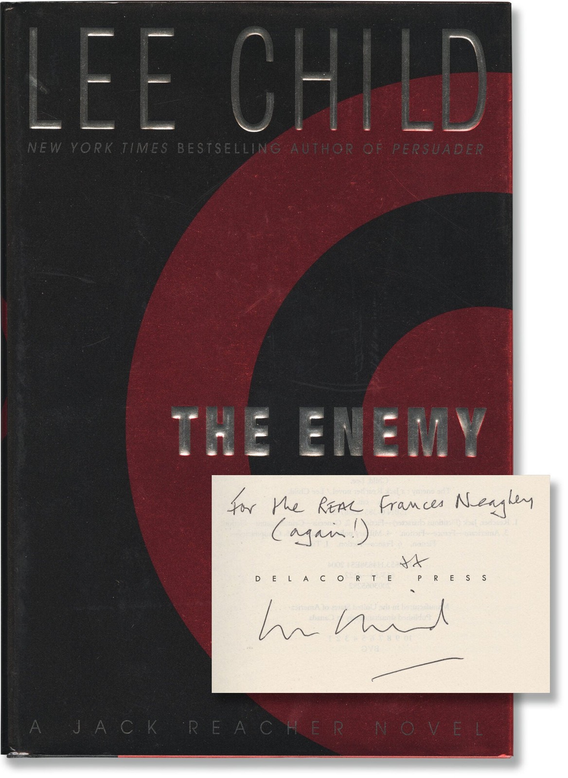 Lee Child THE ENEMY First Edition signed by the author 2004 #169269