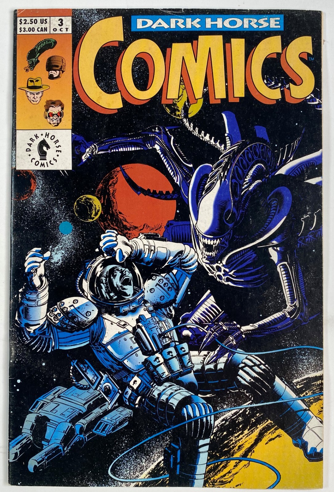 Dark Horse Comics 3 Oct Aliens Robocop Part 3 Indiana Jones Time Cop
