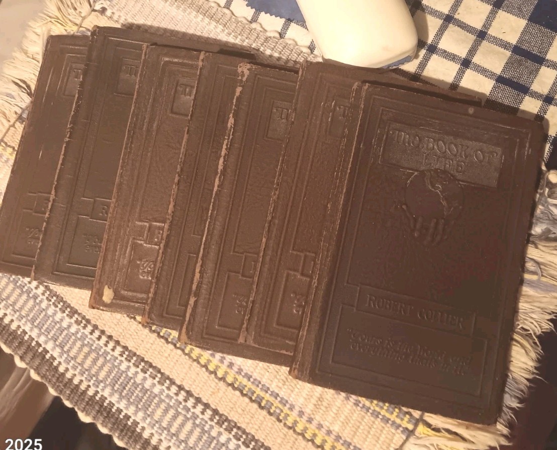 Robert Collier the Book of Life (1925) Complete Set Vols. 1-6 Signed