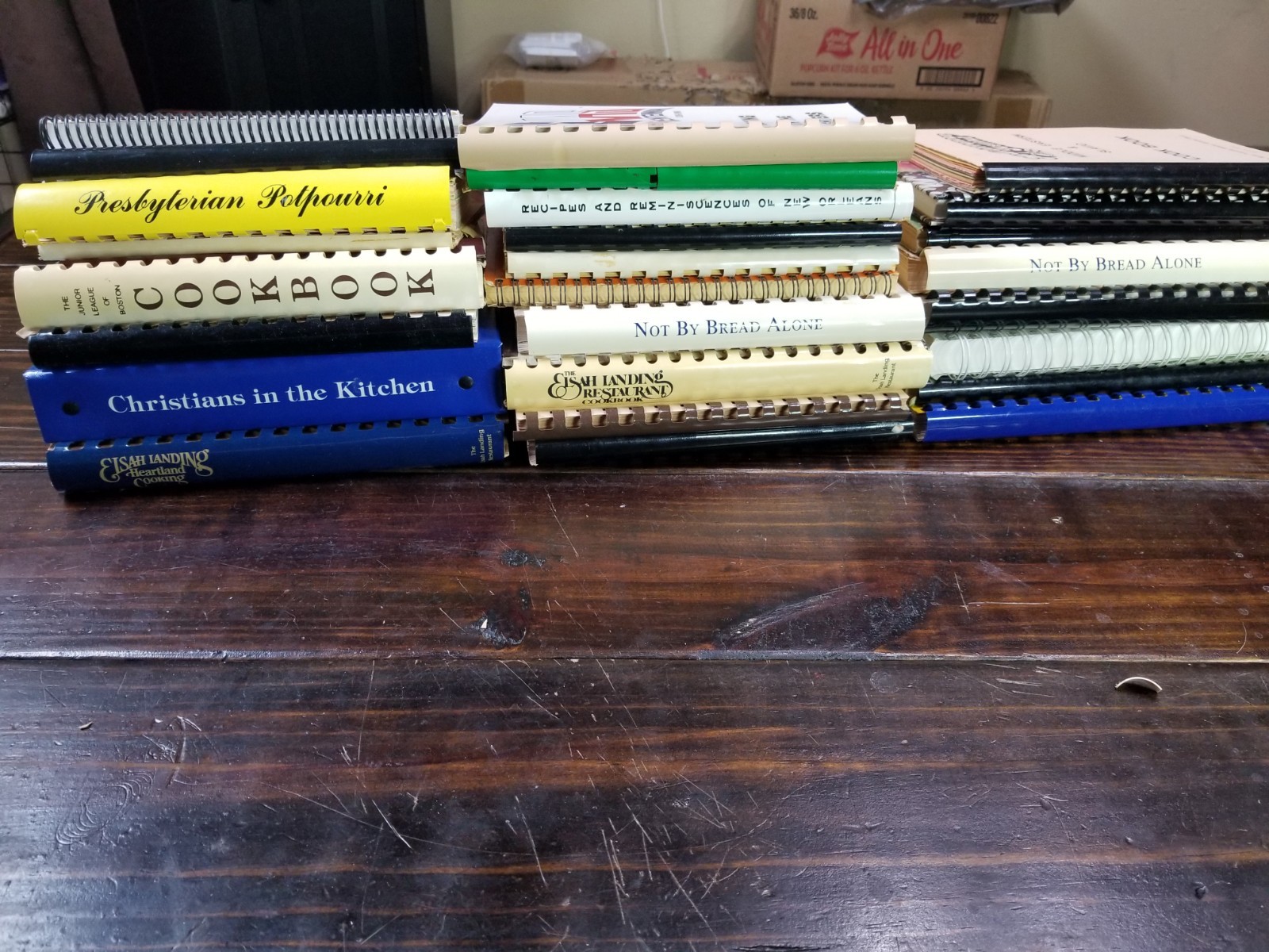 27 Vintage Community Spiral Bound Church Cookbooks Lot Southern Recipes