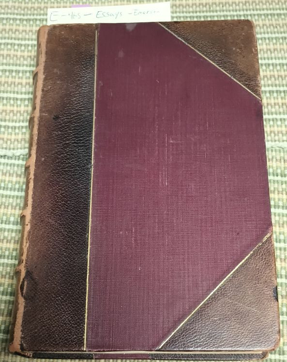 1903 Ralph Waldo Emerson ESSAYS 2nd Series Riverside Press Leather, Gilt