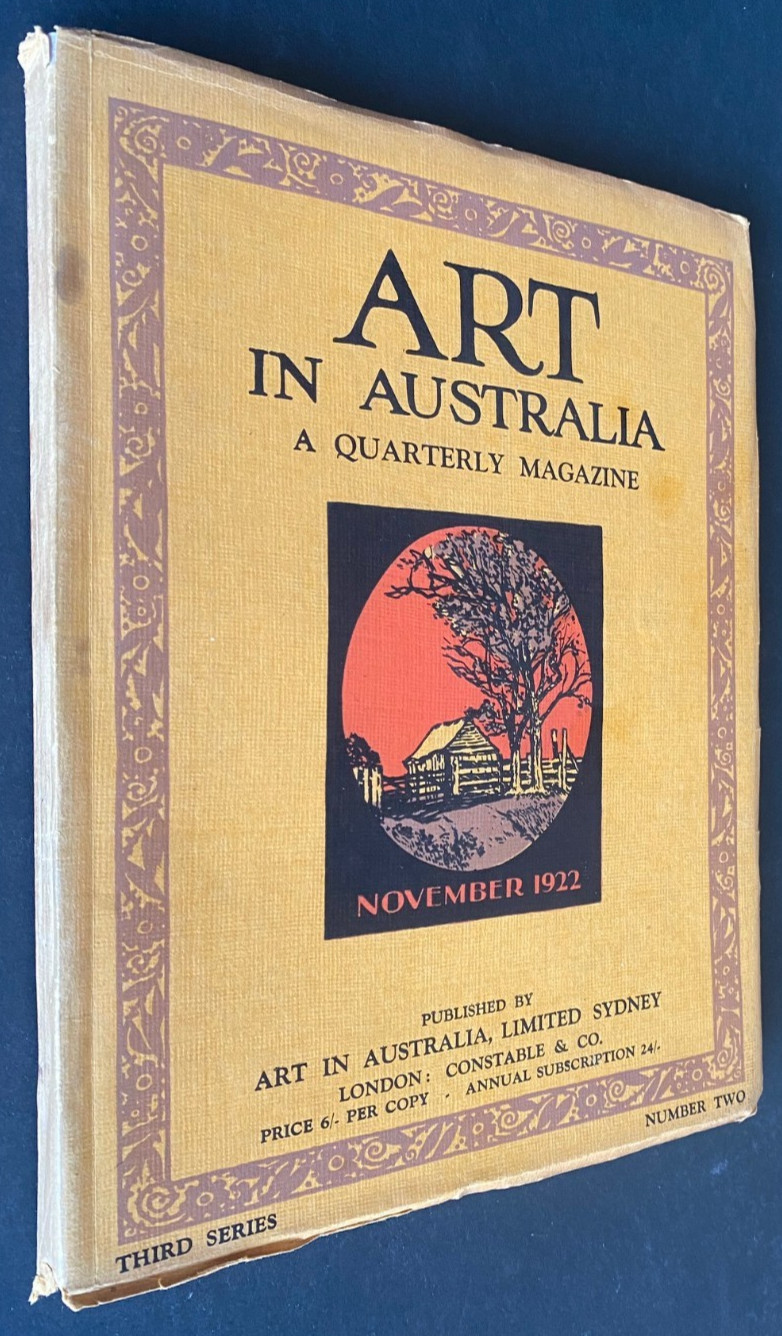 1922 1st NORMAN LINDSAY THIRD NUMBER 2 NOVEMBER ART IN AUSTRALIA FREE EXPRESS AU
