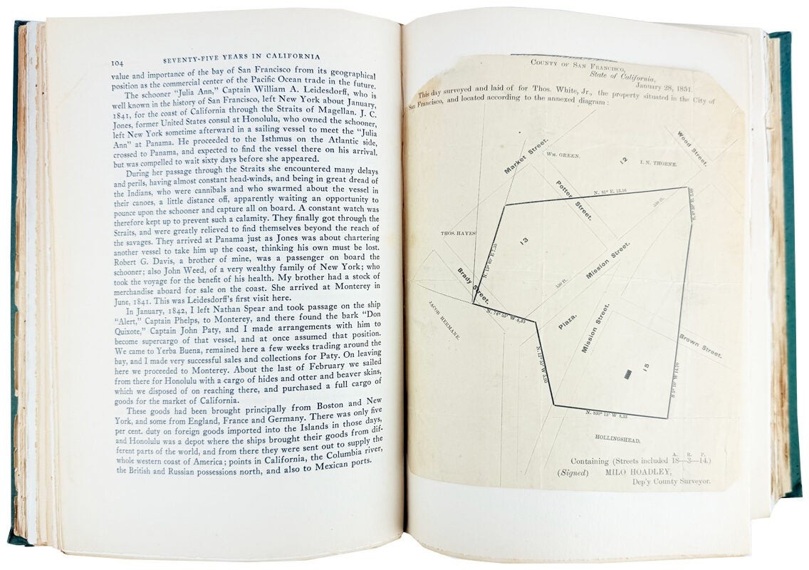 William Heath Davis / Seventy-five Years in California / Signed Limited Edition