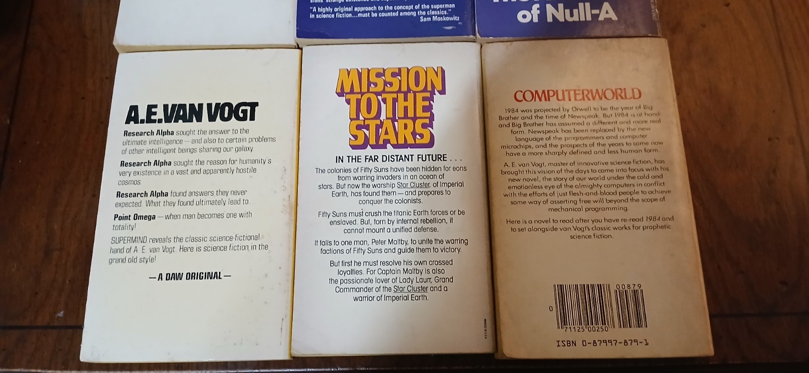 A.E. Van Vogt Vintage Science Fiction PB 10 Book Lot (See Pics For Condition)
