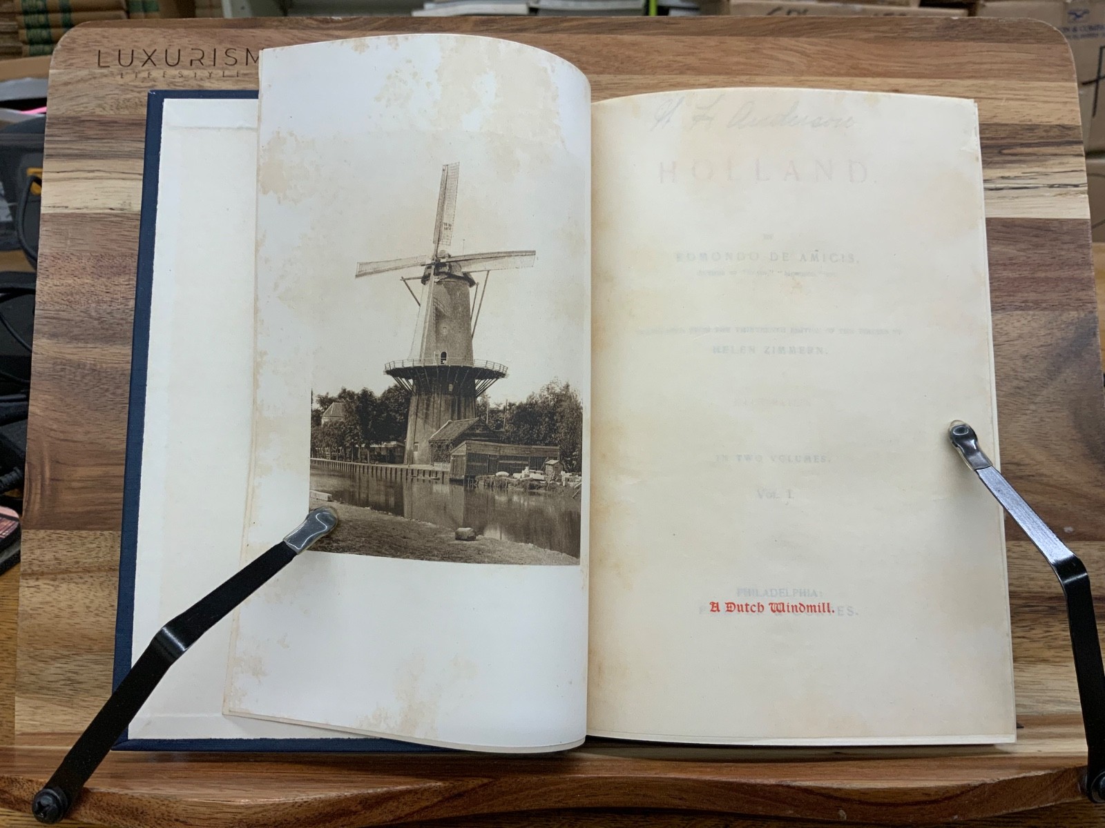 1894 Holland Edmondo de Amicis Helen Zimmern 1st Edition SLIPCASE + DUST JACKETS