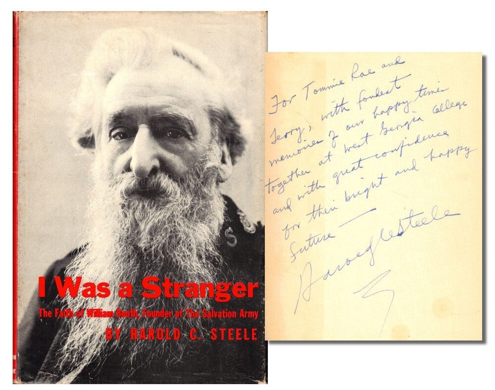 Harold C Steele / I Was Stranger The Faith of William Booth Founder Signed 1st