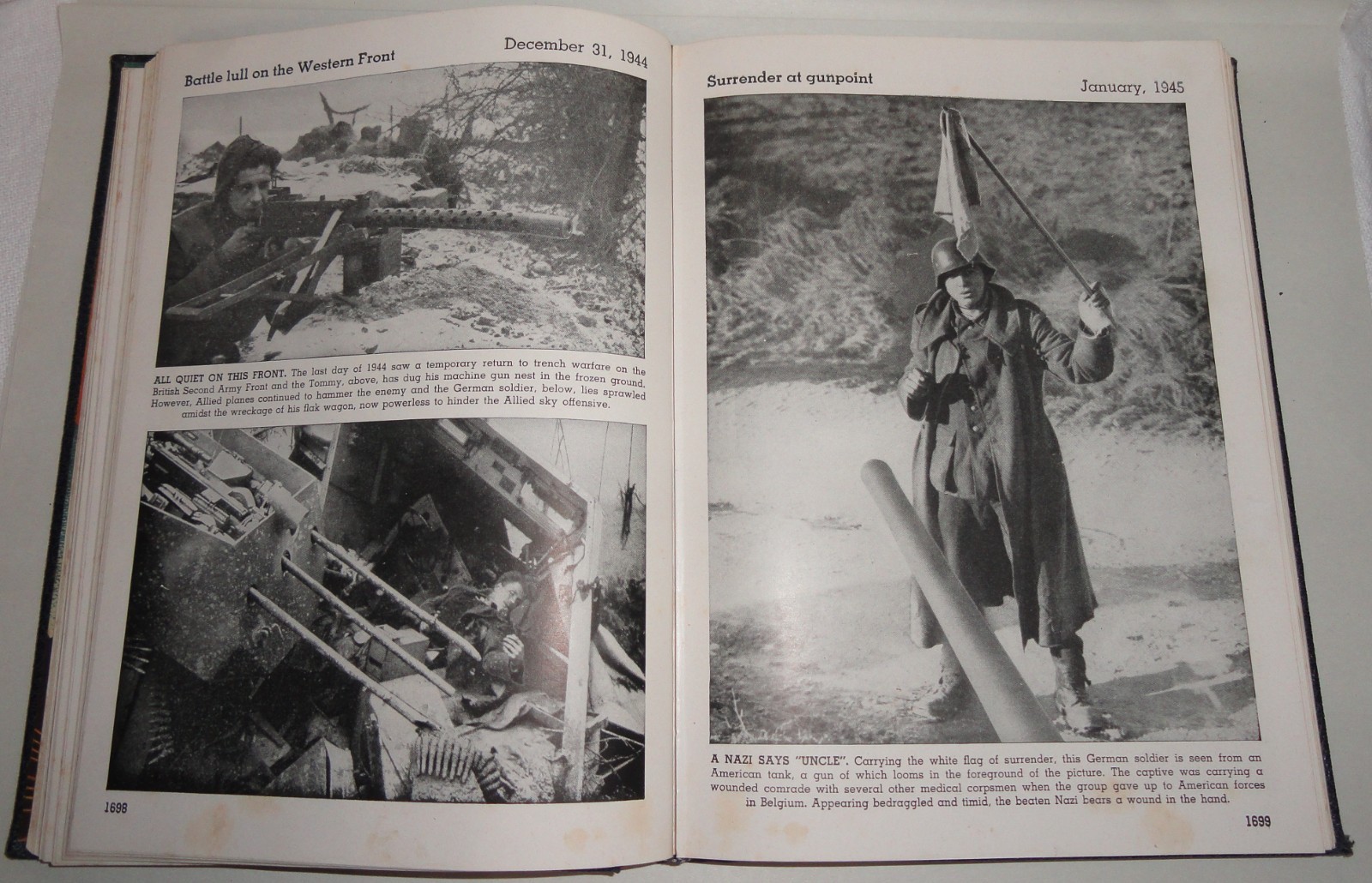 Pictorial History of the 2nd World War ~ 1-4 Volumes ~ WWII ~ co 1944