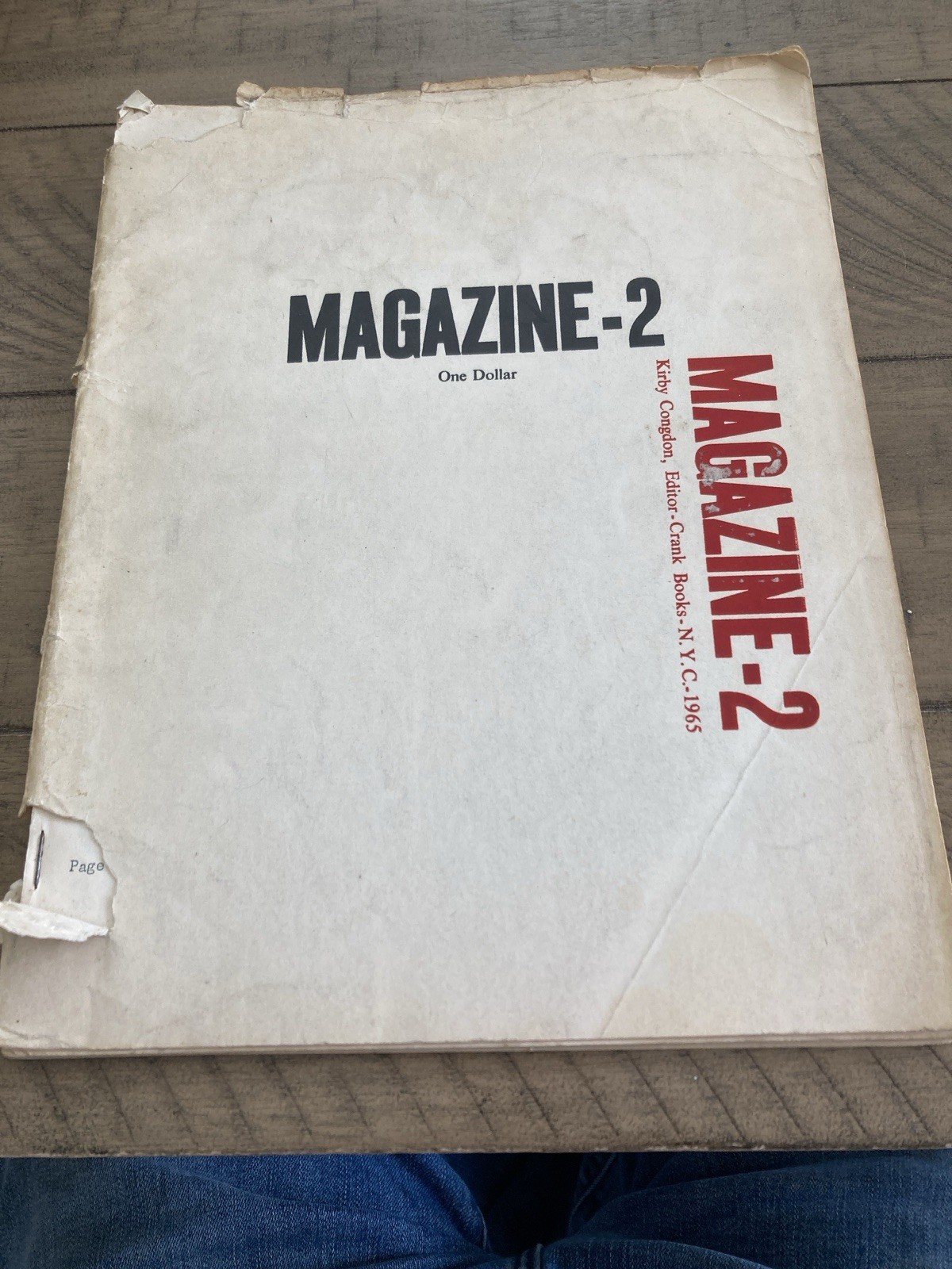 Magazine-2 Kirby Congdon 1965 Limited Poetry, Beat, LGBT Magazine
