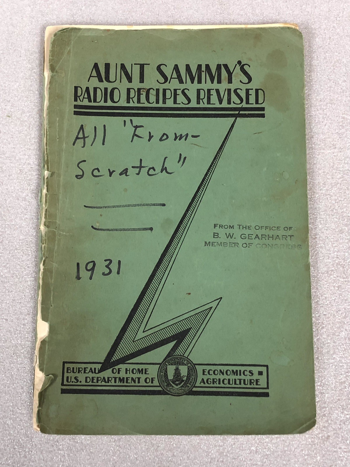 Vtg 1931 USDA Home Economics ‚Aunt Sammy’s Radio Recipes Revised‘ Cookbook