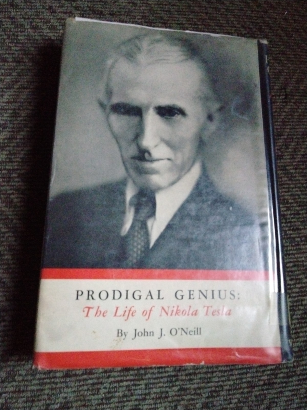 PRODIGAL GENIUS – NIKOLA TESLA – John O’neill 1944 Very rare 1st Ed 1st Print