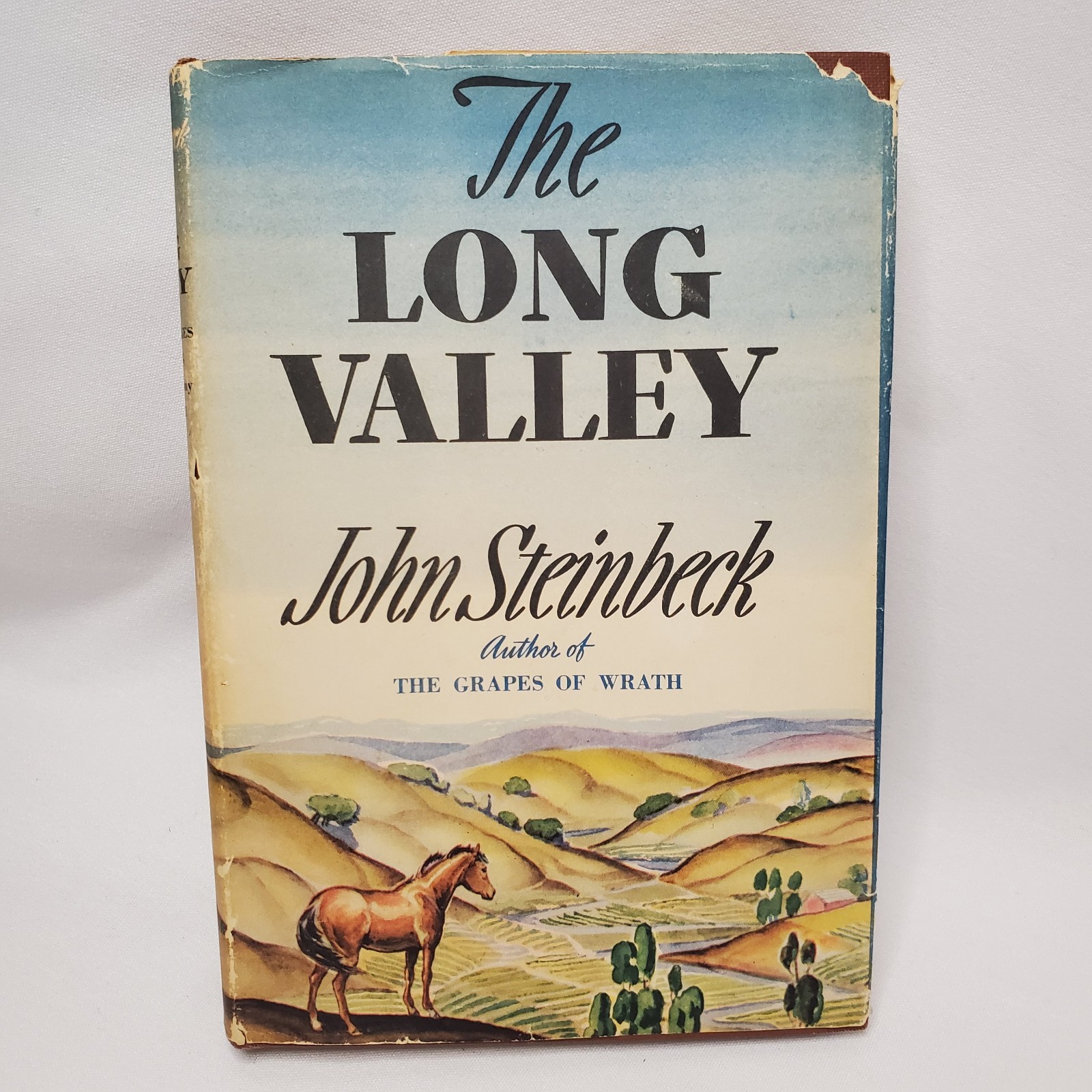 The Long Valley by John Steinbeck 1945 1st World Publishing / Tower Books HCDJ