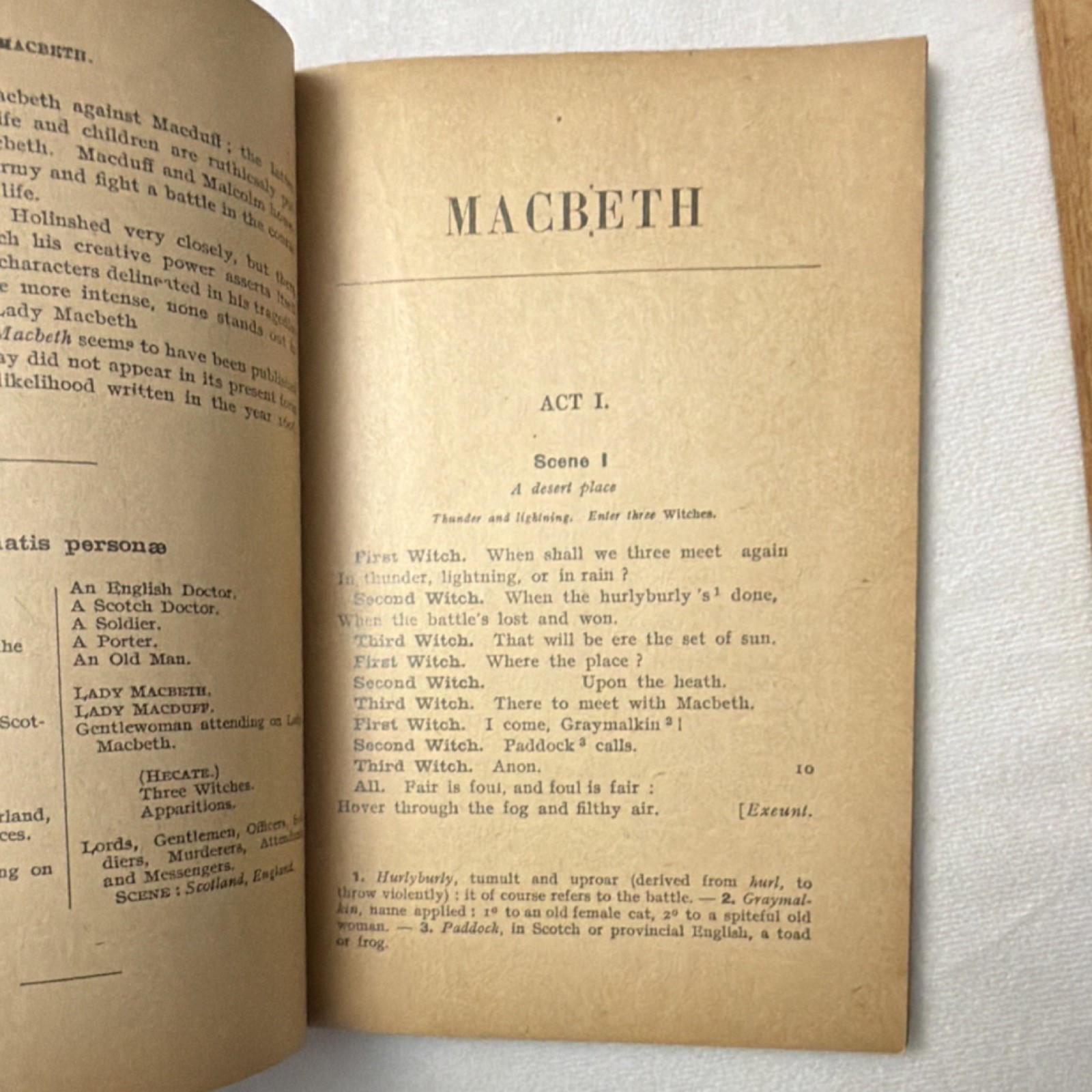 Macbeth & Hamlet by William Shakespeare Librairie A. Hatier Vintage Paperback