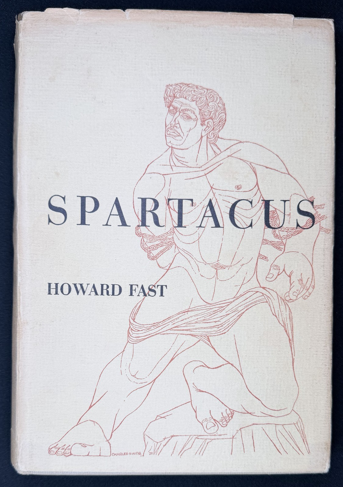 SPARTACUS 1952 HC 1st Edition/3rd Printing Howard Fast published by author VG+