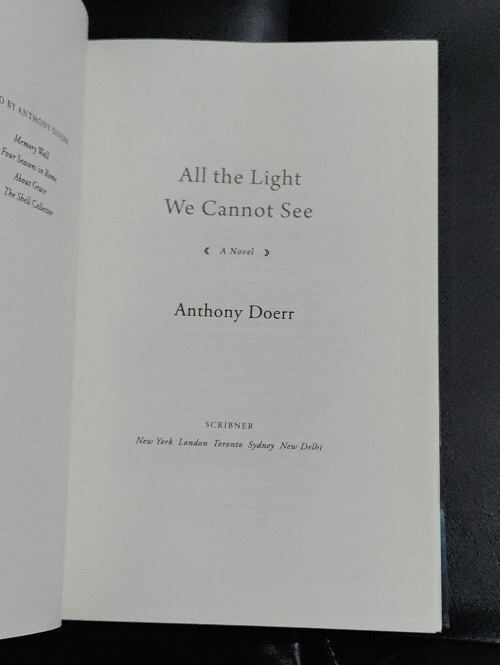 Signed Anthony Doerr Hardcover All the Light We Cannot See Special Edition NF