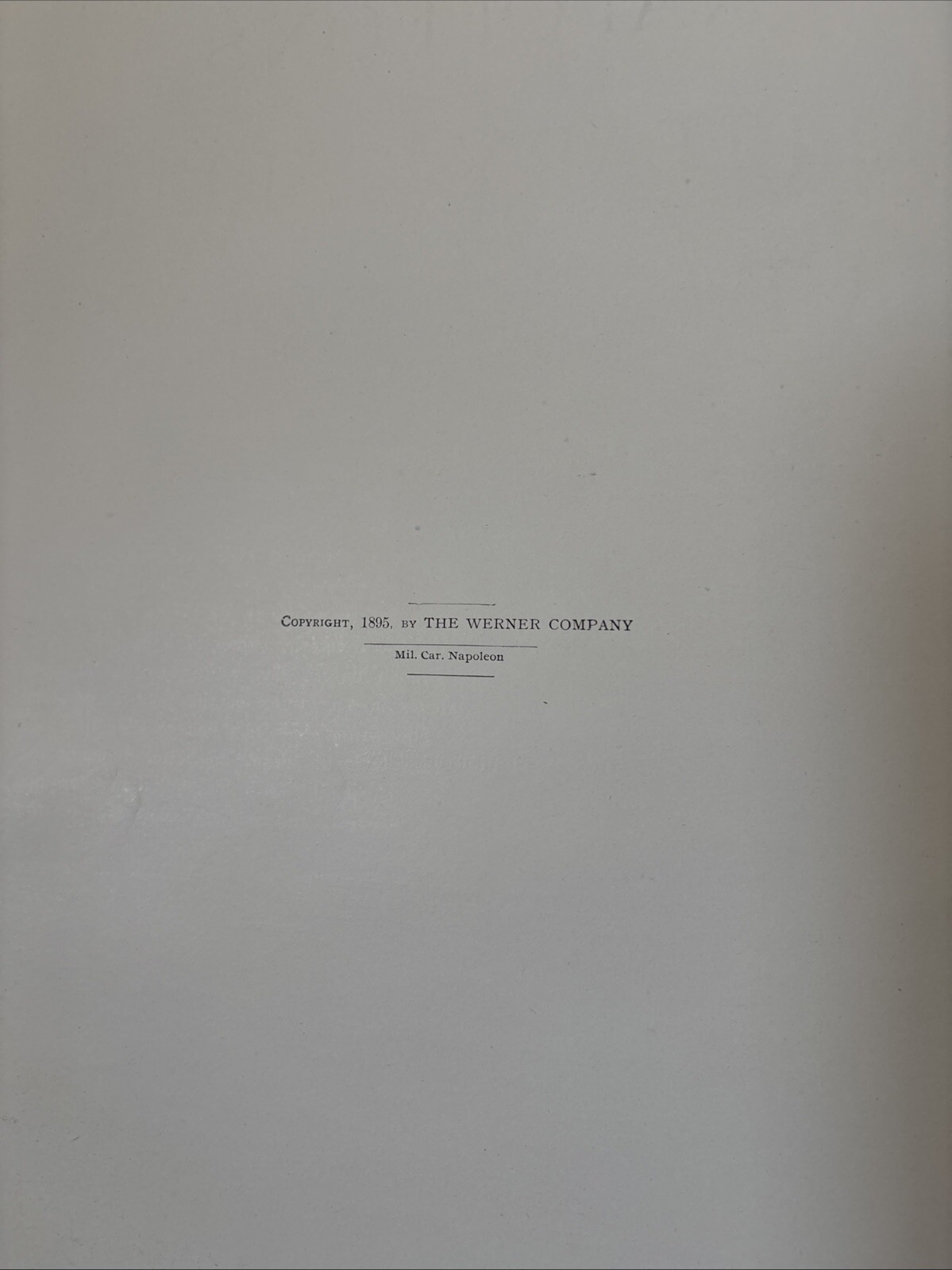 Vtg Napoleon’s Military Career, by M. B. Gibbs – 1895 – Deluxe Limited Edition