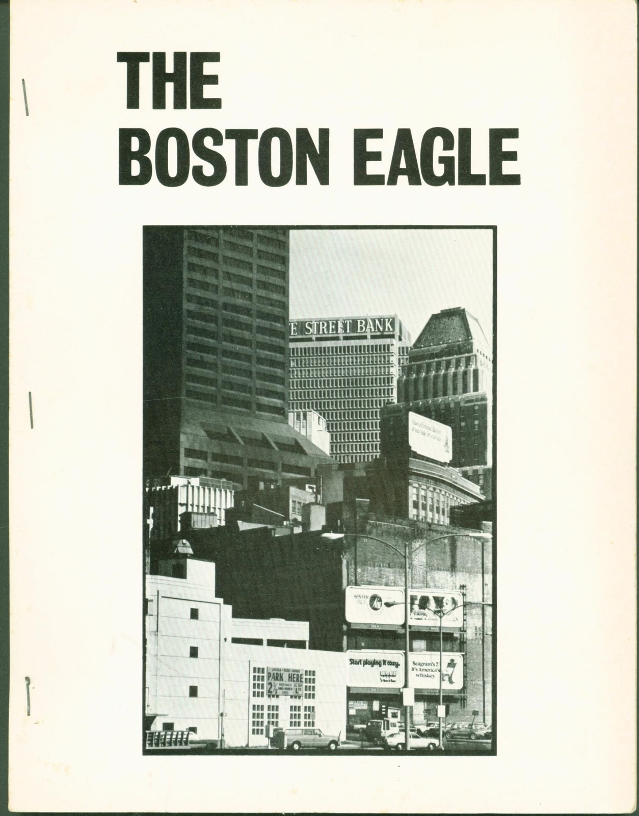 William Corbett, Lee Harwood / The Boston Eagle At Home April 1973 1st #279534