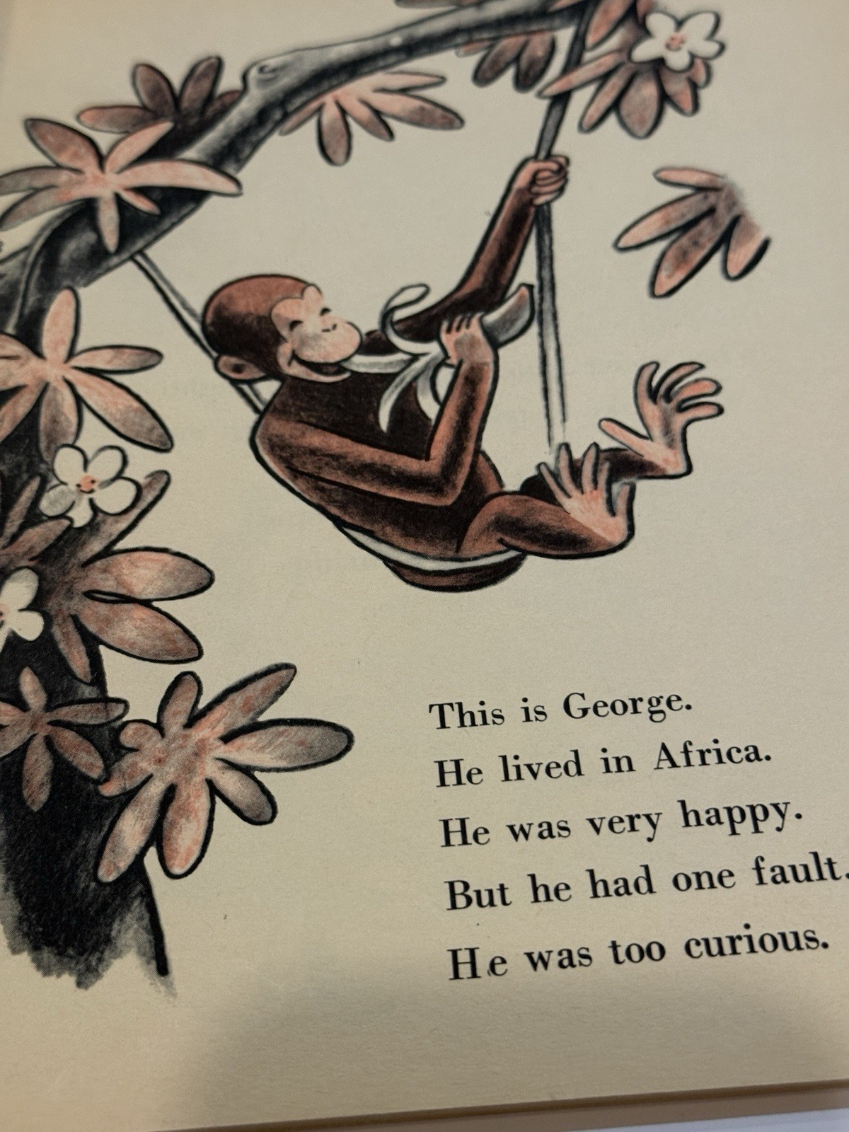VTG Curious George H.A. Rey Scholastic TJ 492 1941 50¢ Classic Kids Book