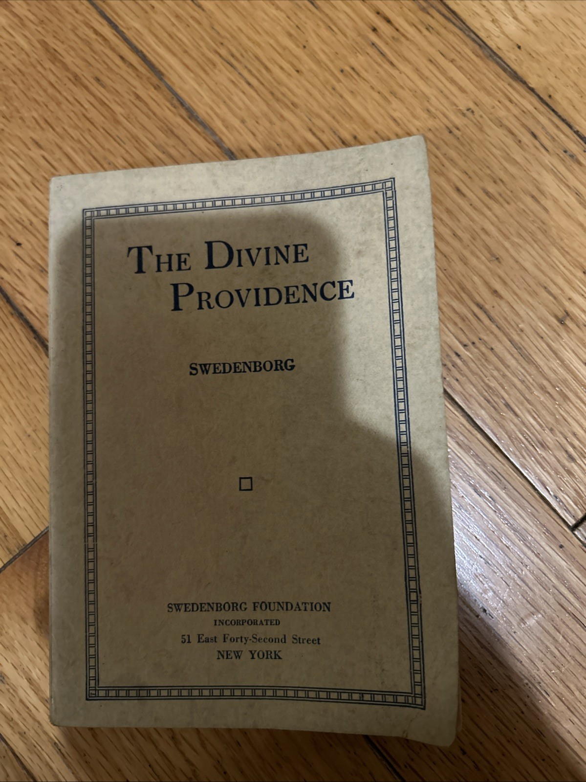 The Divine Providence by Emanuel Swedenborg / 1939 Vintage Paperback Rare