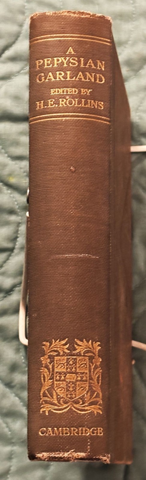 Hyder E Rollins Samuel Pepys / PEPYSIAN GARLAND BLACK-LETTER BROADSIDE 1st 1922