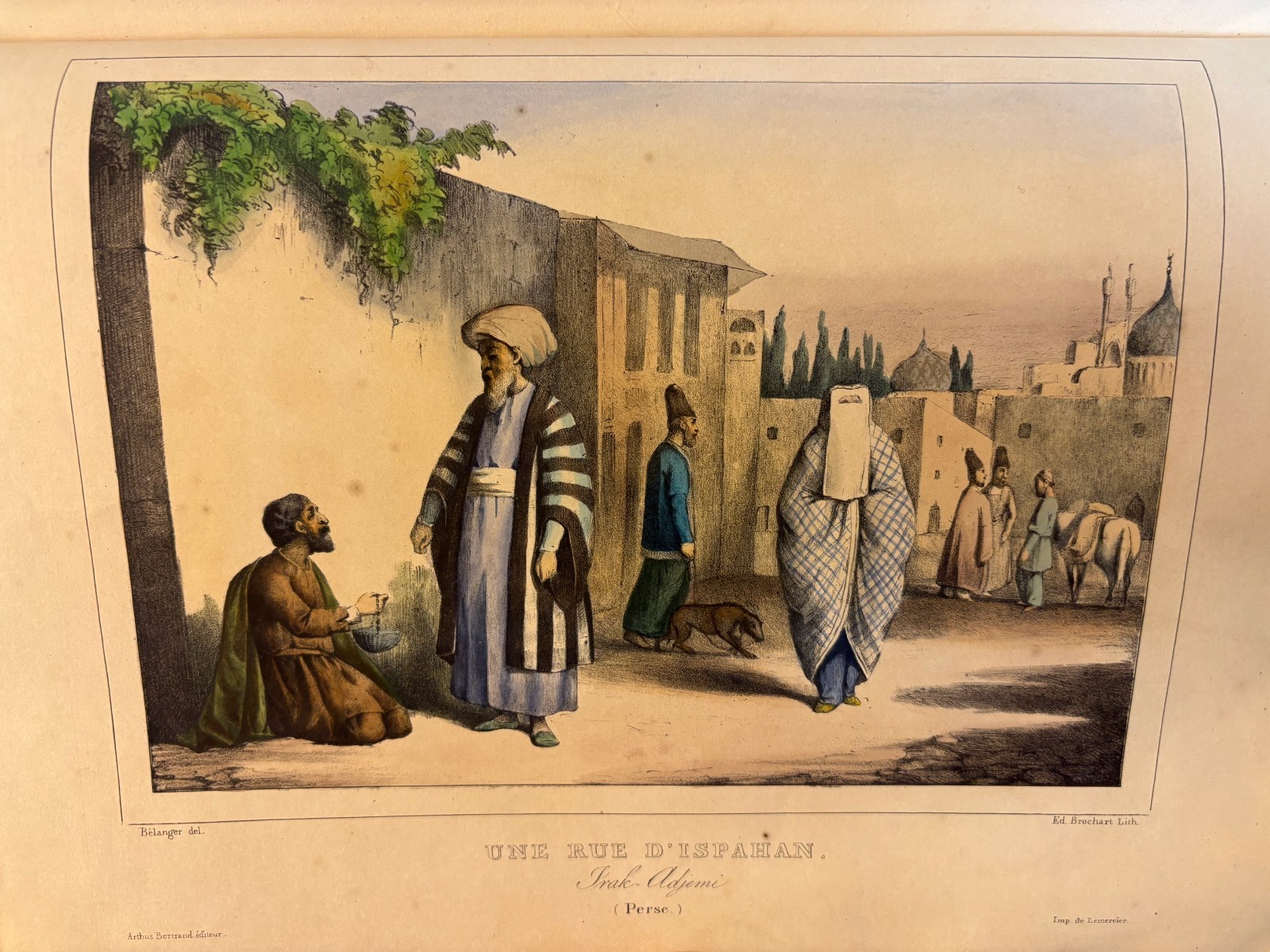 720: 33 Bound 19th C. Prints (Some Colored) & (2) Maps From Middle East & India