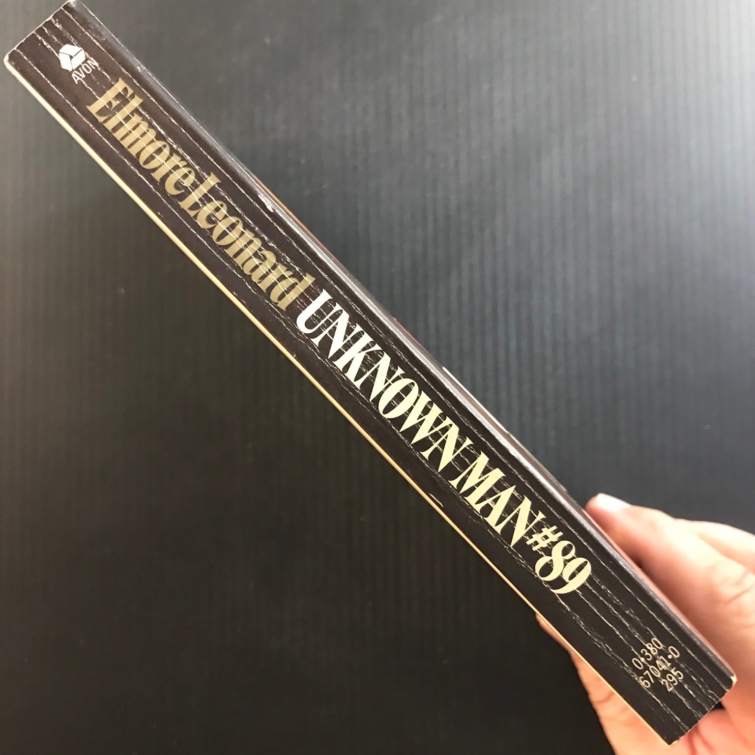 Unknown Man #89 Elmore Leonard 1st Avon Printing 1984 Thriller Suspense