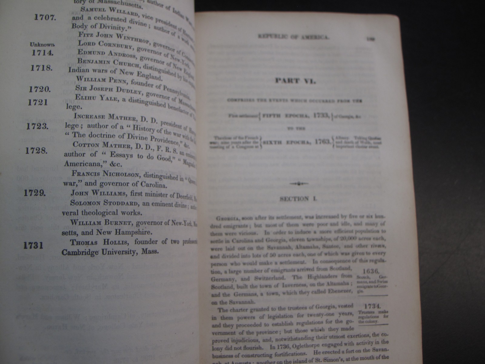 1835 History of United States Emma Willard Republic of America 5th Ed Leather