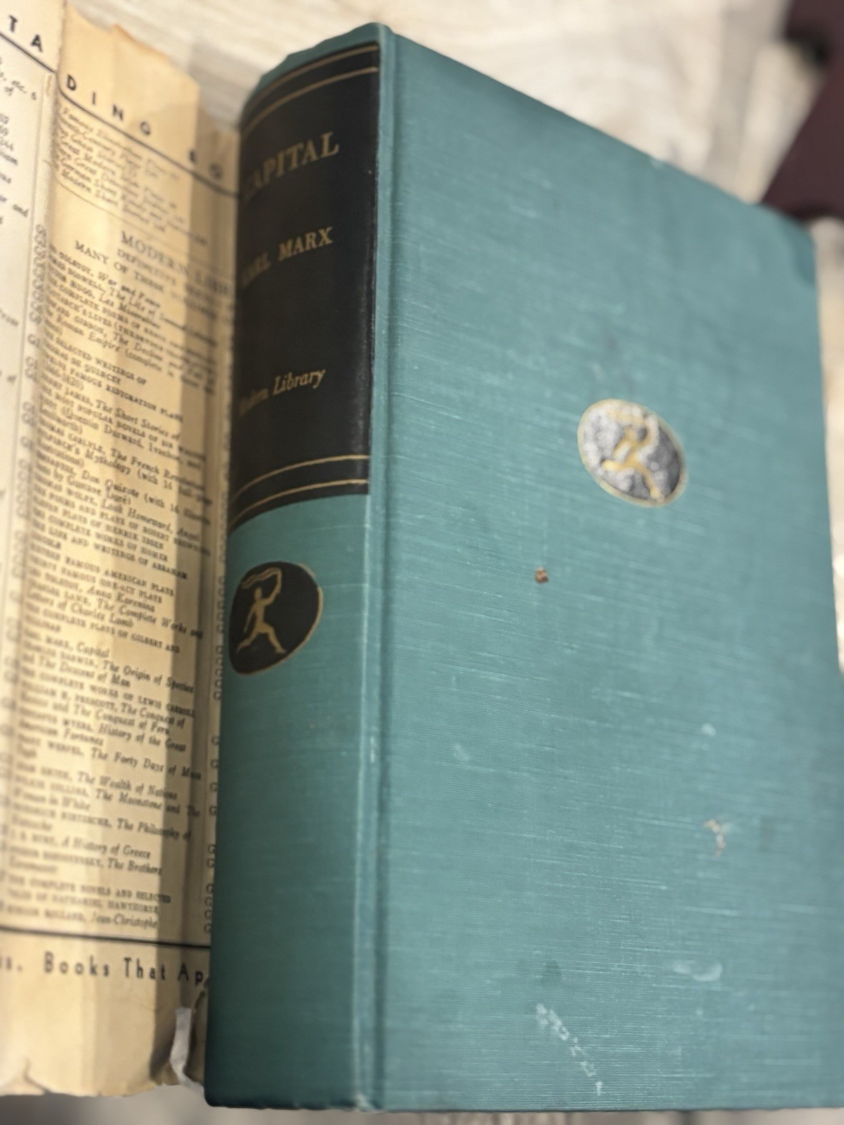 Capital by Karl Marx (Vintage Modern Library Hardcover) Dust Jacket