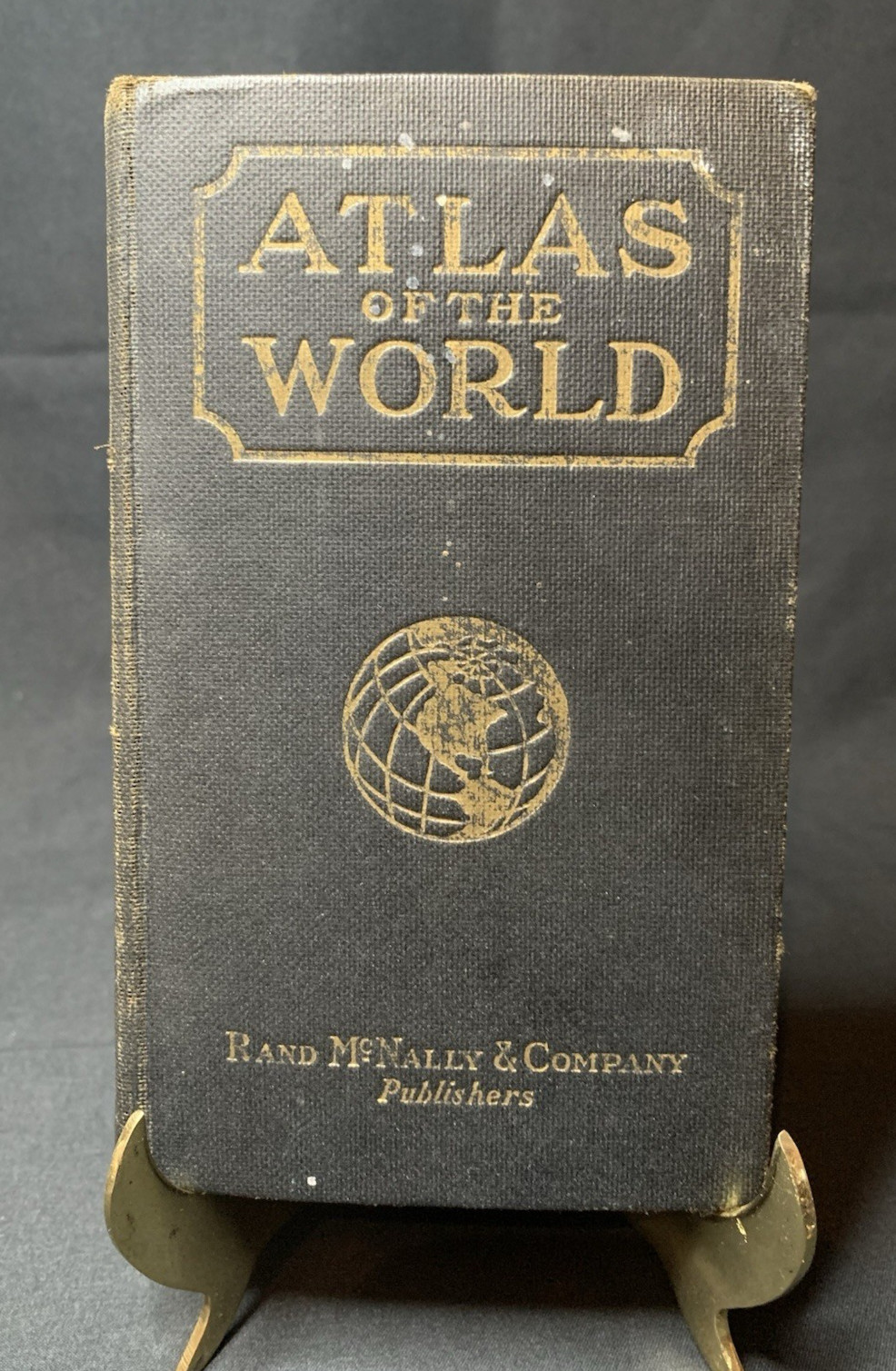 Vintage Rand McNally Atlas of the World – Salz Bros NY – Pocket Book of Maps