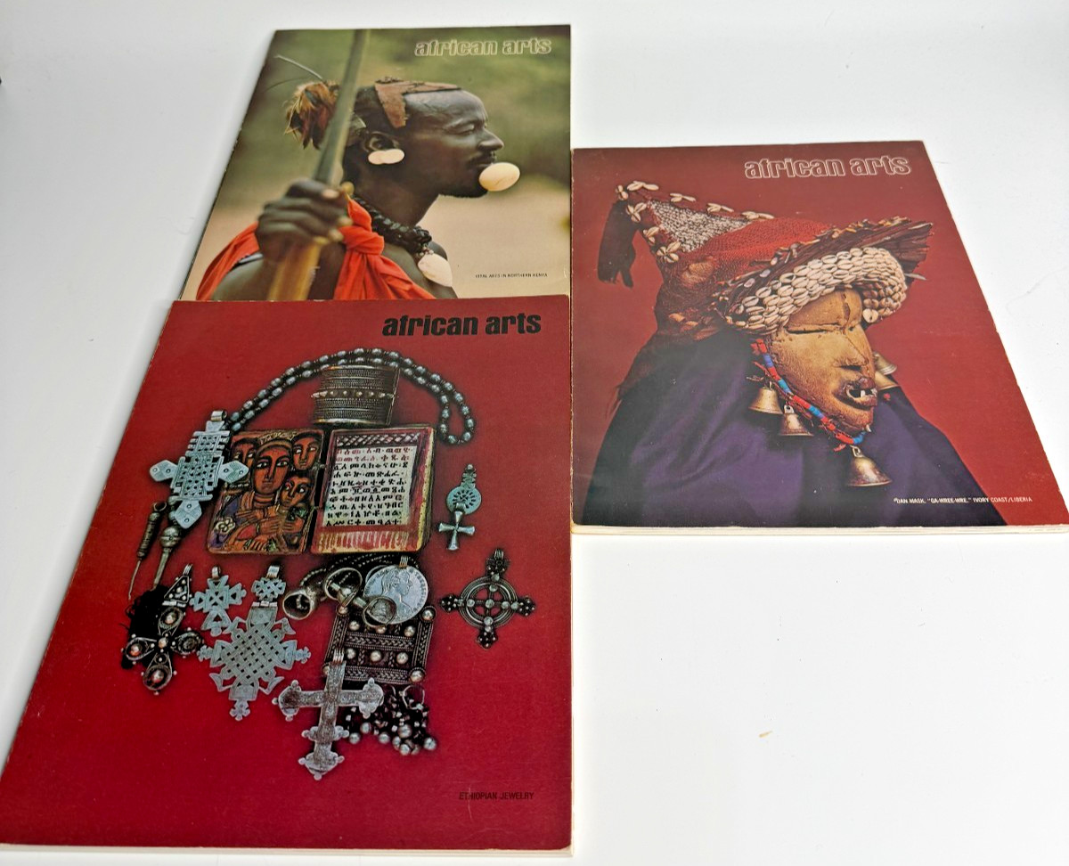 Vintage African Arts Magazine Lot of 3 – UCLA African Studies – Ethnographic Art