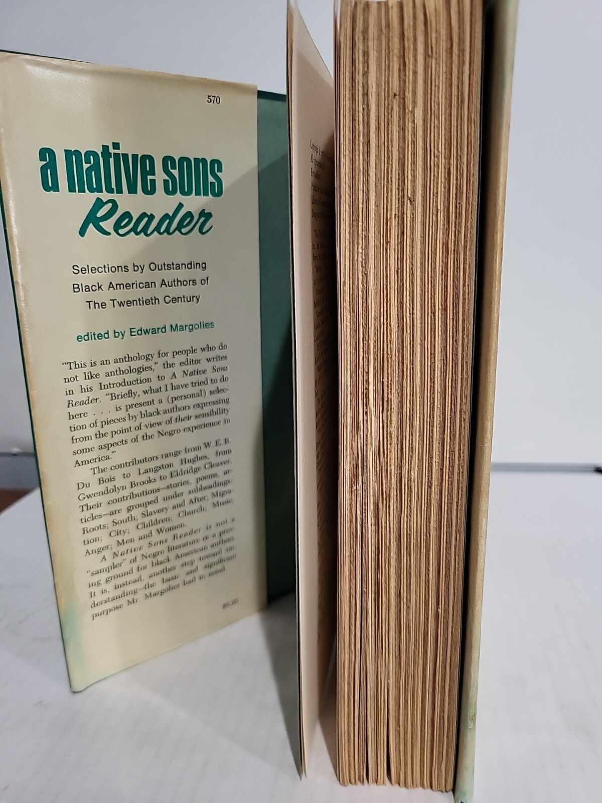 Margolies, Edward A Native Sons Reader 1970 HC?DJ First Edition Baldwin, Brooks