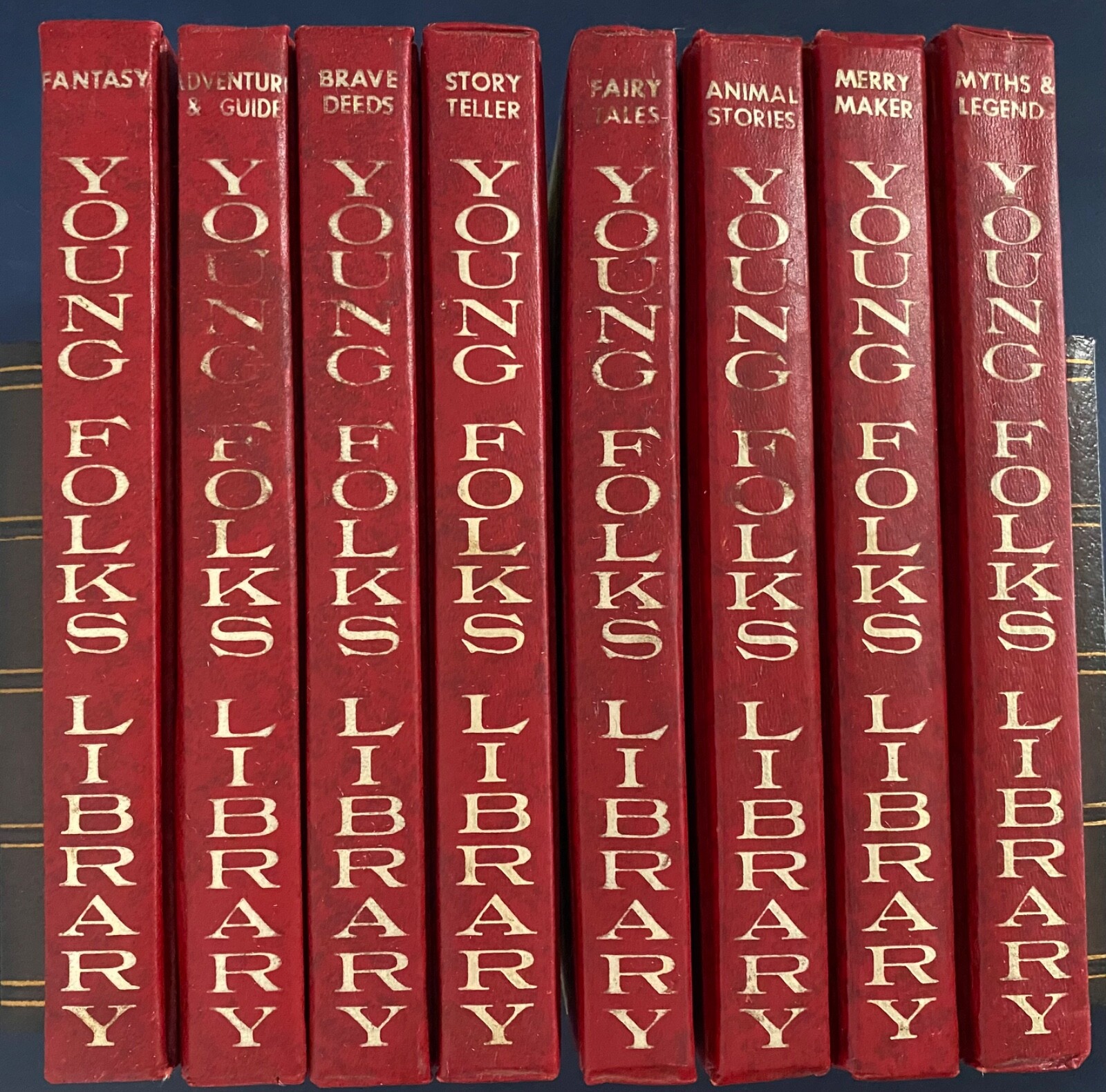 Lot of 8 Young Folks Library Books G/VG Vintage Children’s Classics 1975