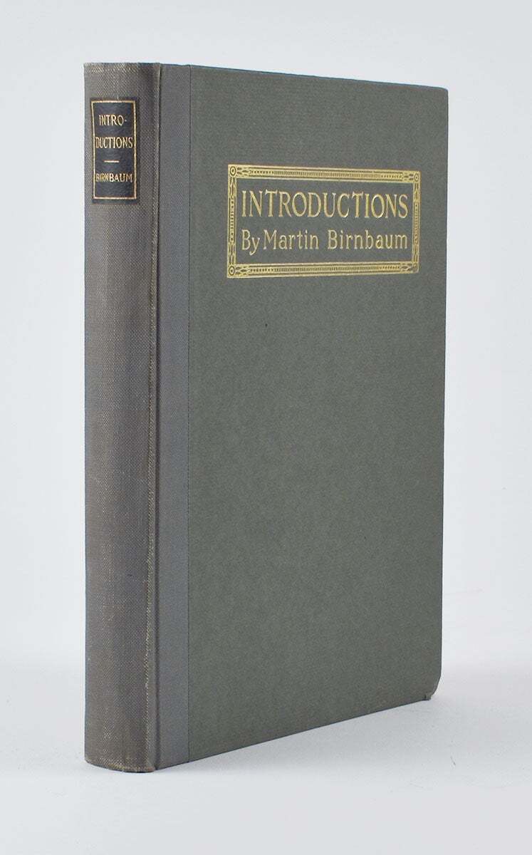 Birnbaum. Introductions. Painters, Sculptors Graphic Artists. NY 1919