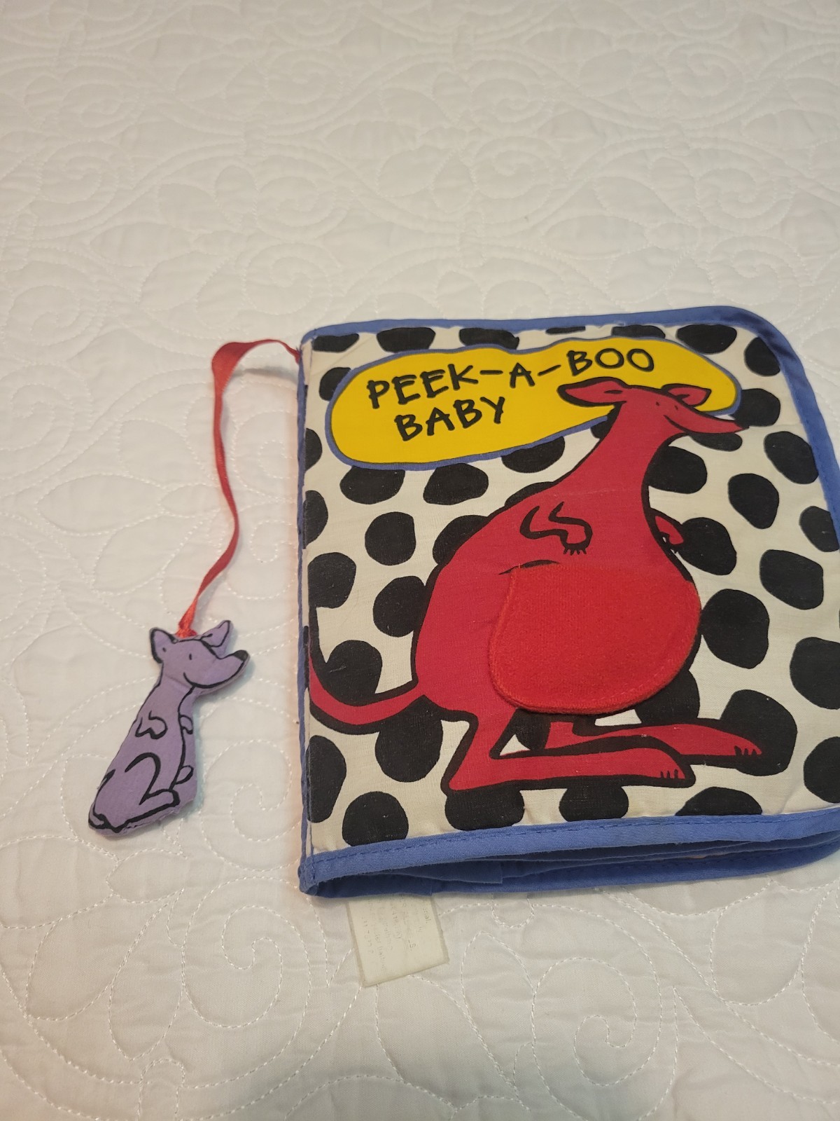Vtg Peek-A-Boo Baby Vintage Baby Soft Book By Emily Bolam Rare Hard To Find 1999