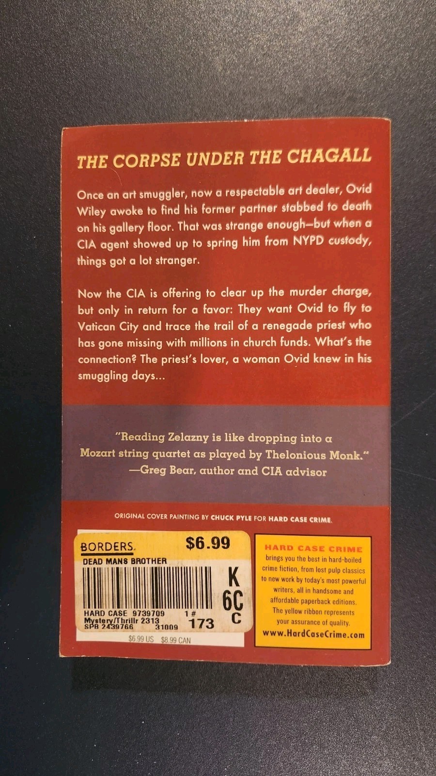 Roger Zelany, Dead Man s Brother, 2009, Hard Case Crime 052, NF, 1st