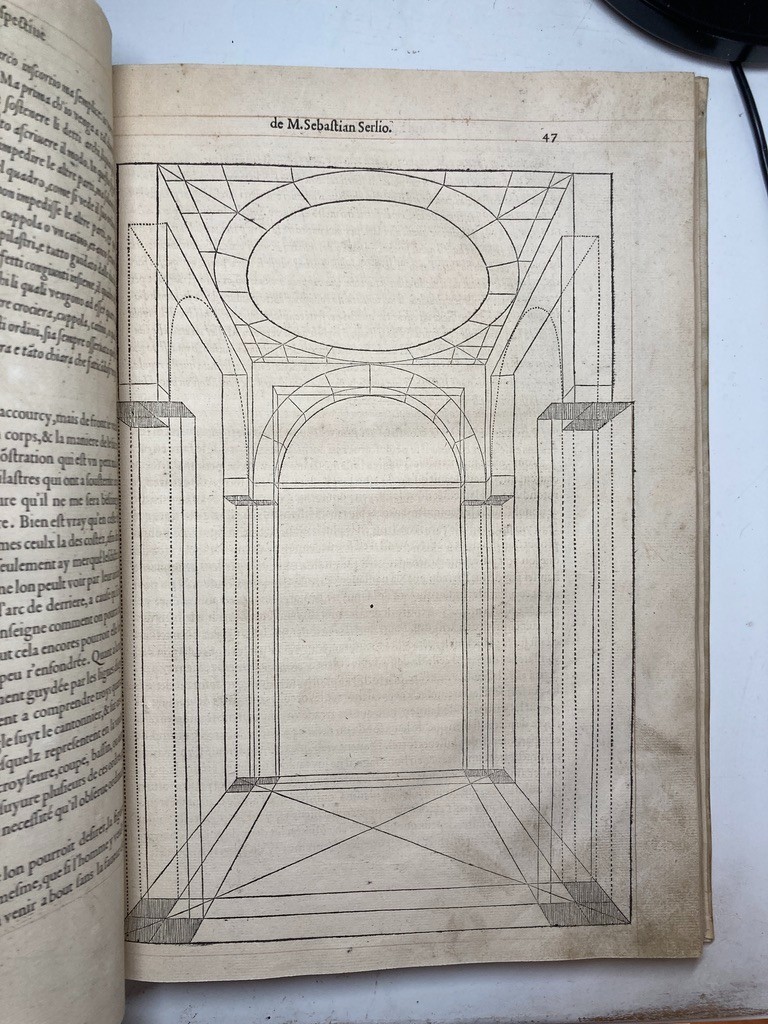 1545 SERLIO Architecture Books I-II 1st Ed Book IV Renaissance Folio Woodcuts