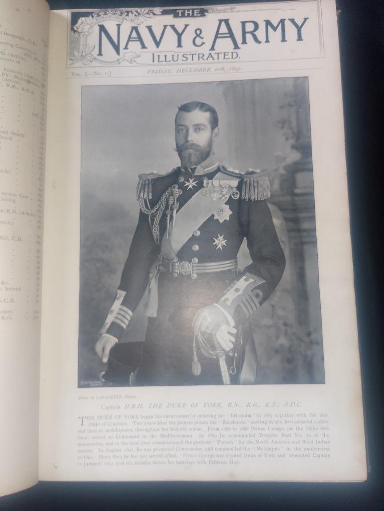 NAVY & ARMY ILLUSTRATED Vol. I 1895-6 miliary history magazine British Empire